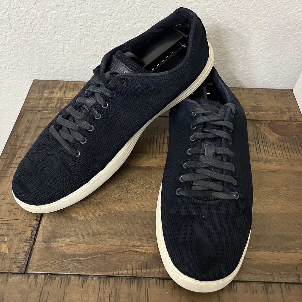 Cole Haan Men's Grand OS Crosscourt II Black Mesh Casual Sneakers Size‎ 10.5 EUC